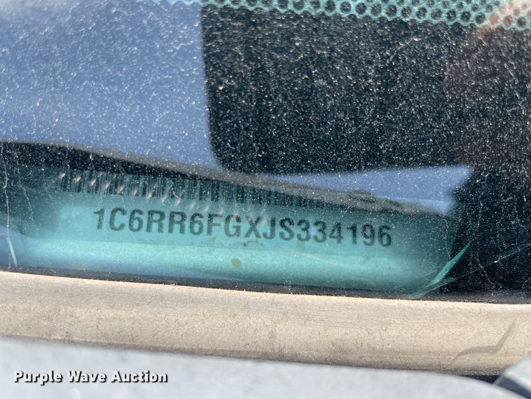 image for item KK9645 2018 Dodge Ram 1500  Quad Cab pickup truck