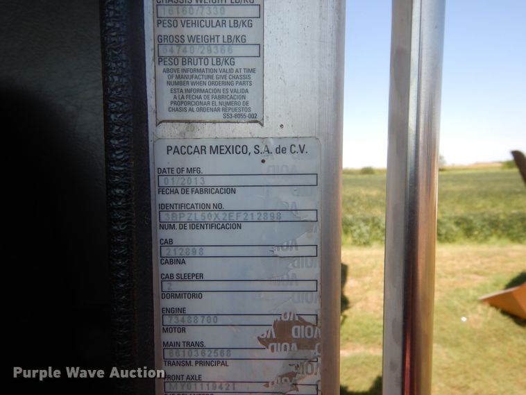 image for item KV9219 2014 Peterbilt 320  refuse truck