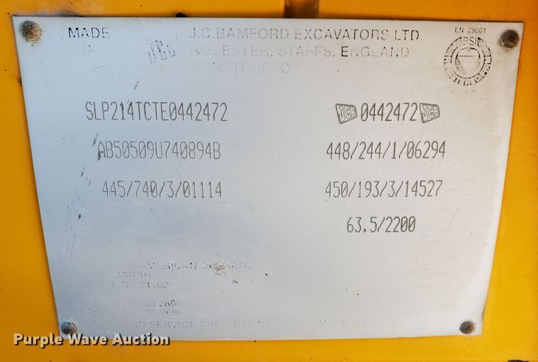 image for item KY9151 1996 JCB 214 Series II  backhoe