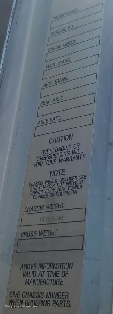 image for item KY9154 1996 Kenworth T800  semi truck