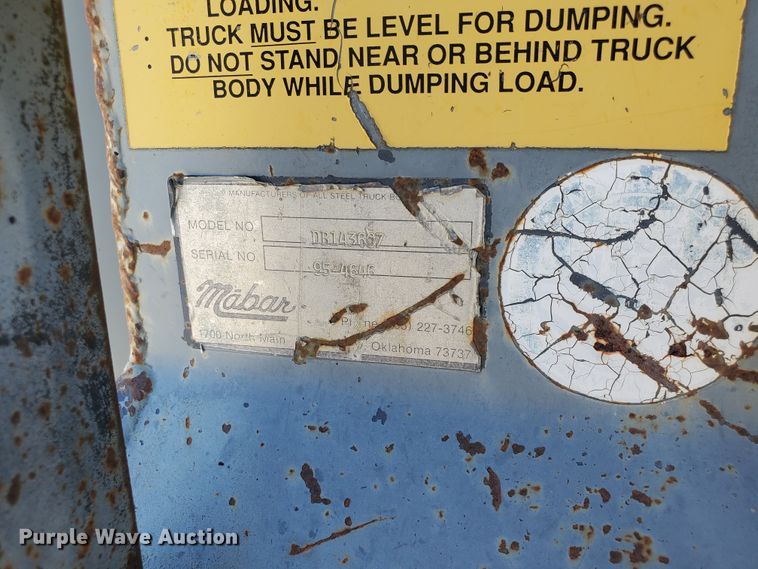 image for item KY9157 1995 Chevrolet Kodiak C6500  dump truck