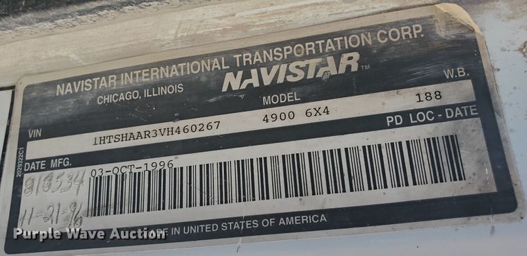 image for item KY9159 1997 International 4900  dump truck