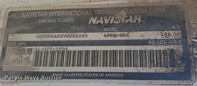 image for item KY9161 1997 International 4900  dump truck