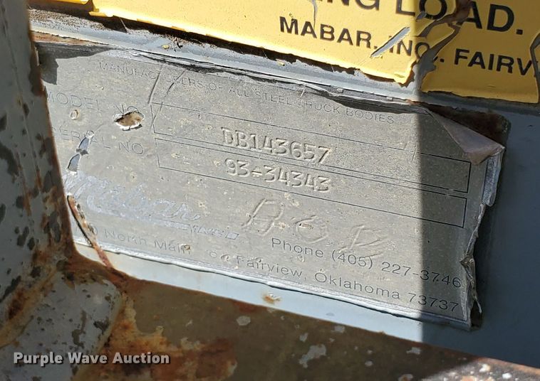 image for item KY9165 1993 Chevrolet Kodiak C6500  dump truck