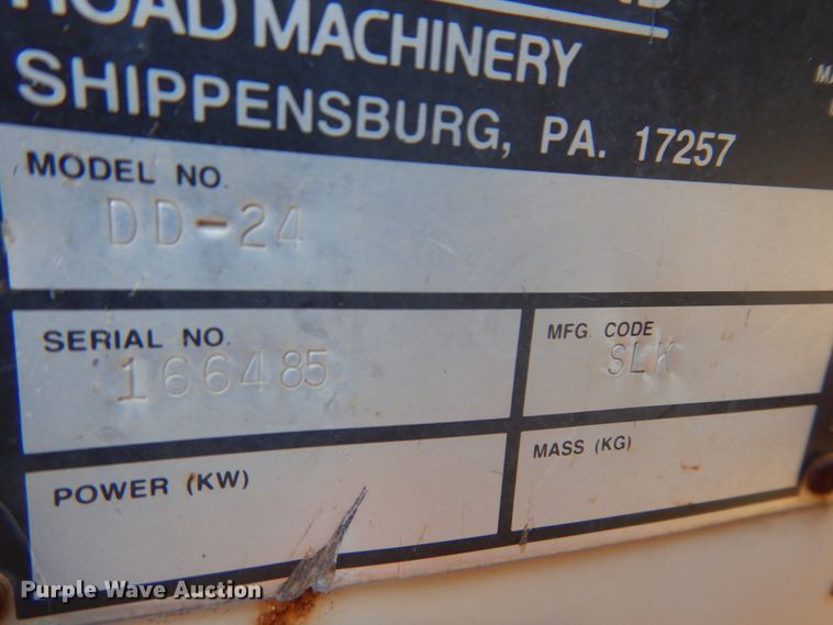 image for item DI6115 2000 Ingersoll Rand DD-24  double drum vibratory roller