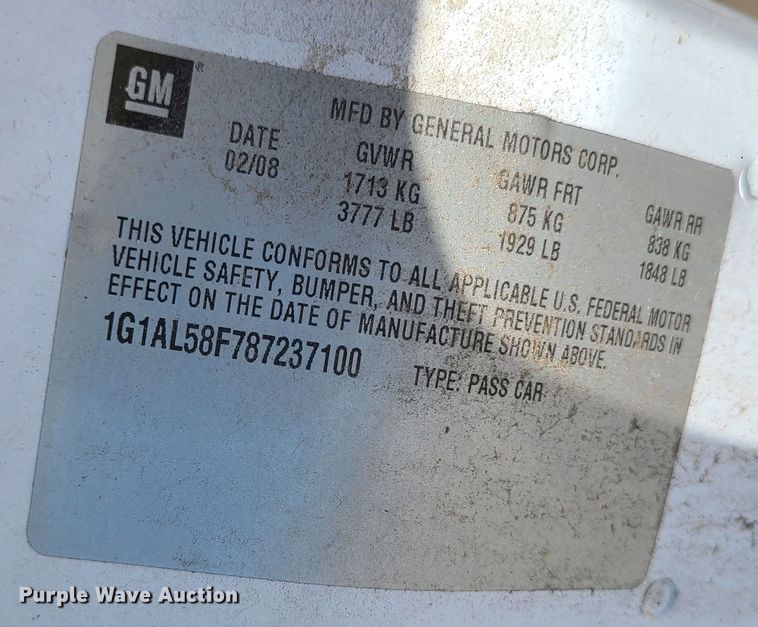 image for item DI6128 2008 Chevrolet Cobalt