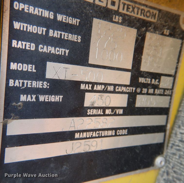 image for item DI6164 EZ GO XI-500  golf cart