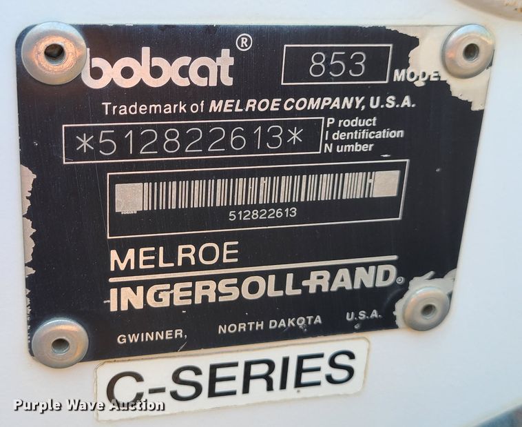 image for item DI6172 Bobcat 863  skid steer loader