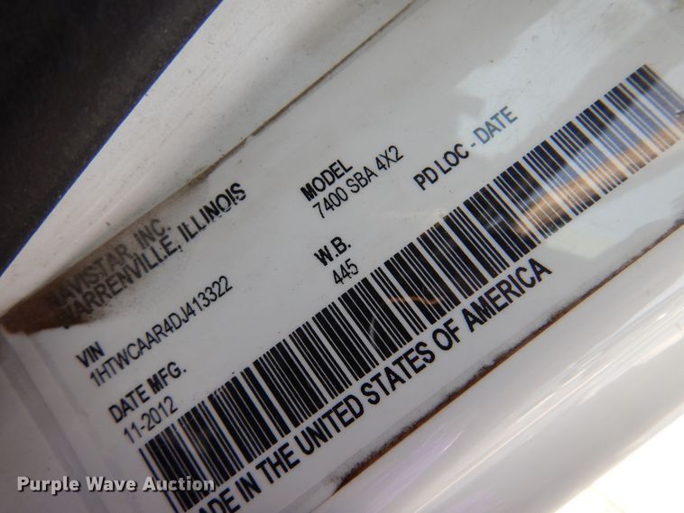 image for item DM5062 2013 International WorkStar 7400  refuse truck