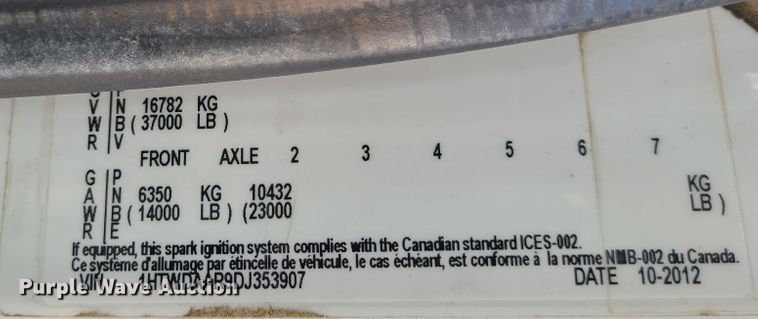 image for item DM5063 2013 International WorkStar 7400  utility / service truck