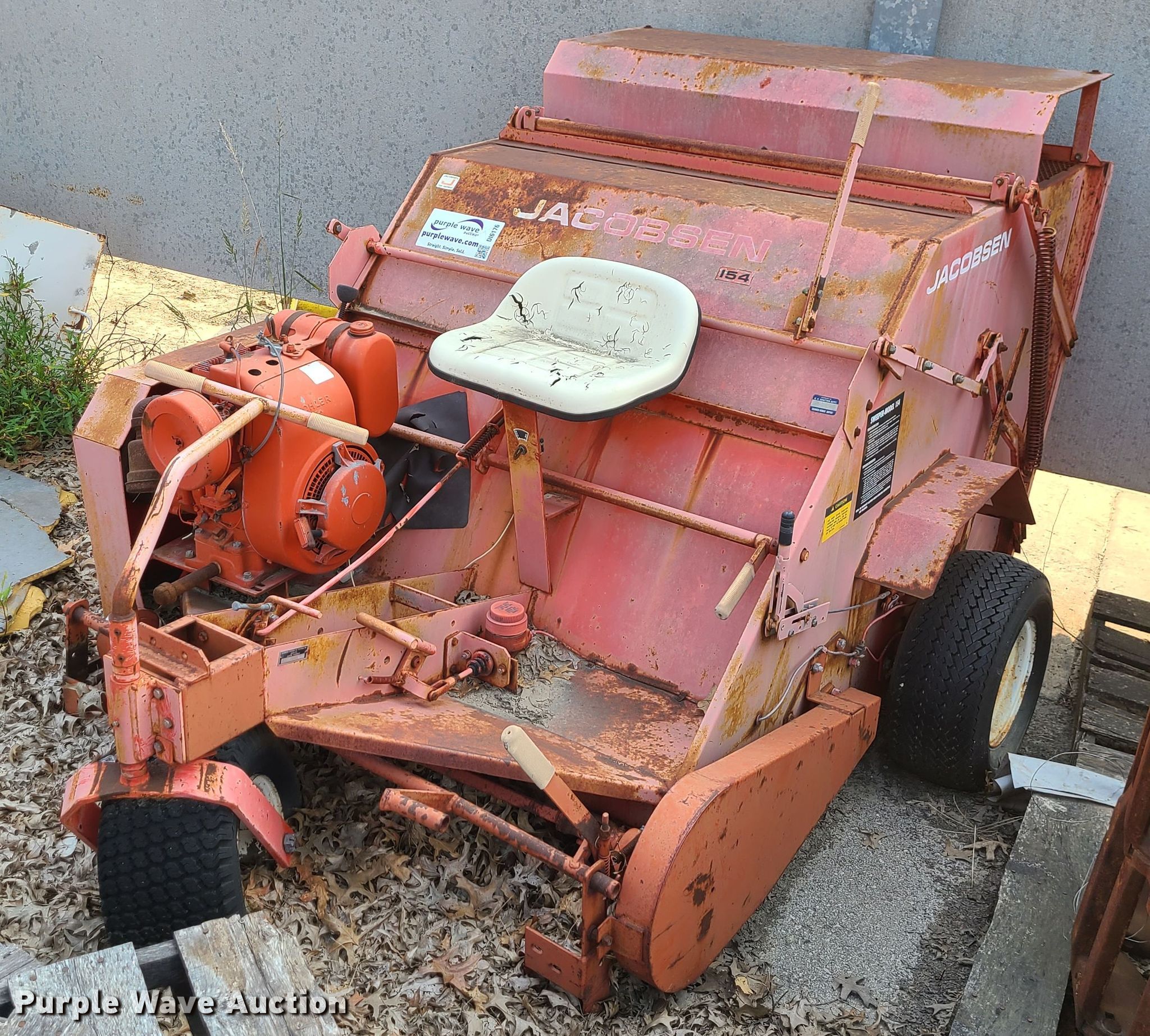 Jacobsen 154 lawn sweeper in Kansas City, MO Item DI6176 sold Purple Wave