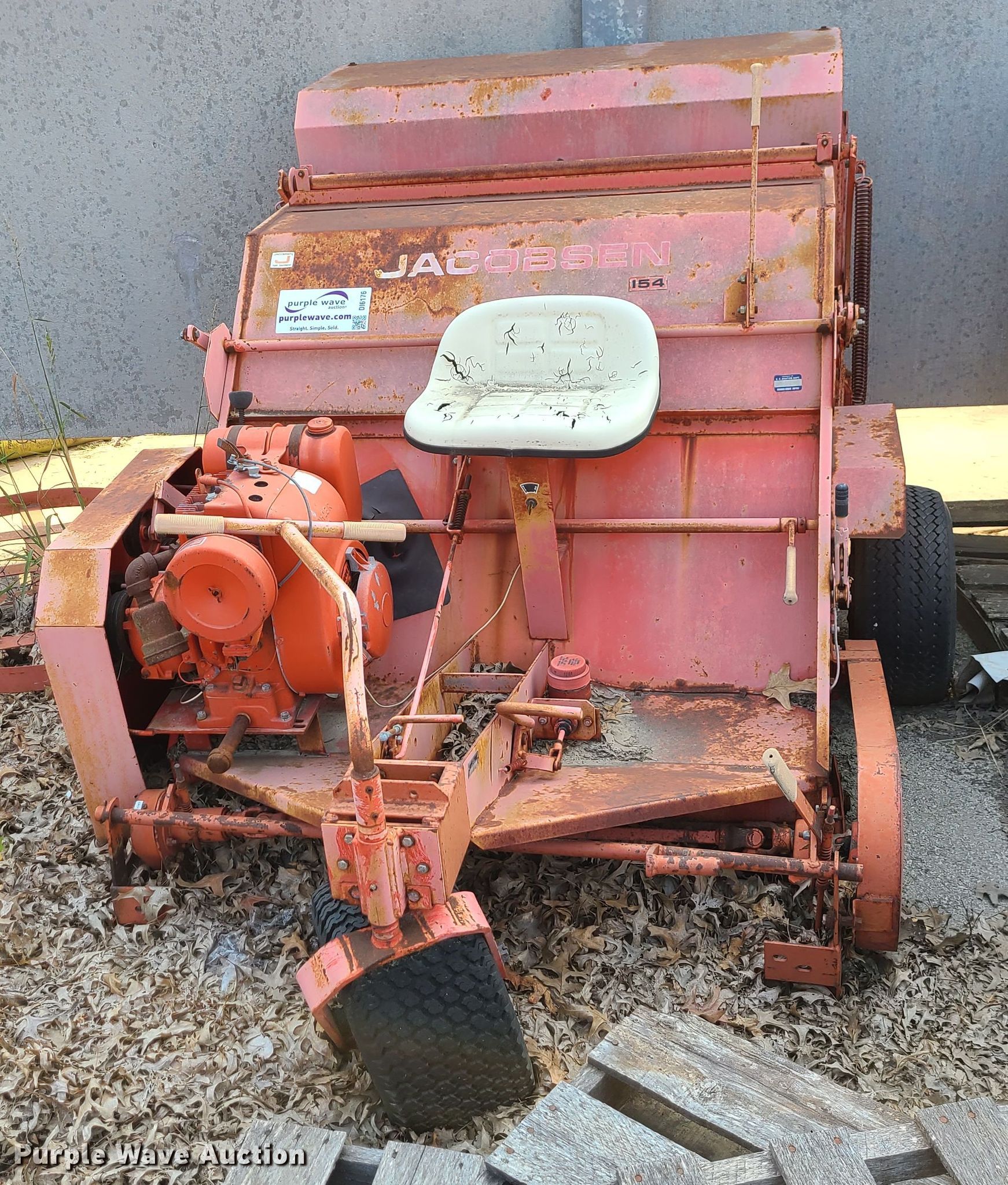 Jacobsen 154 lawn sweeper in Kansas City, MO Item DI6176 sold Purple Wave