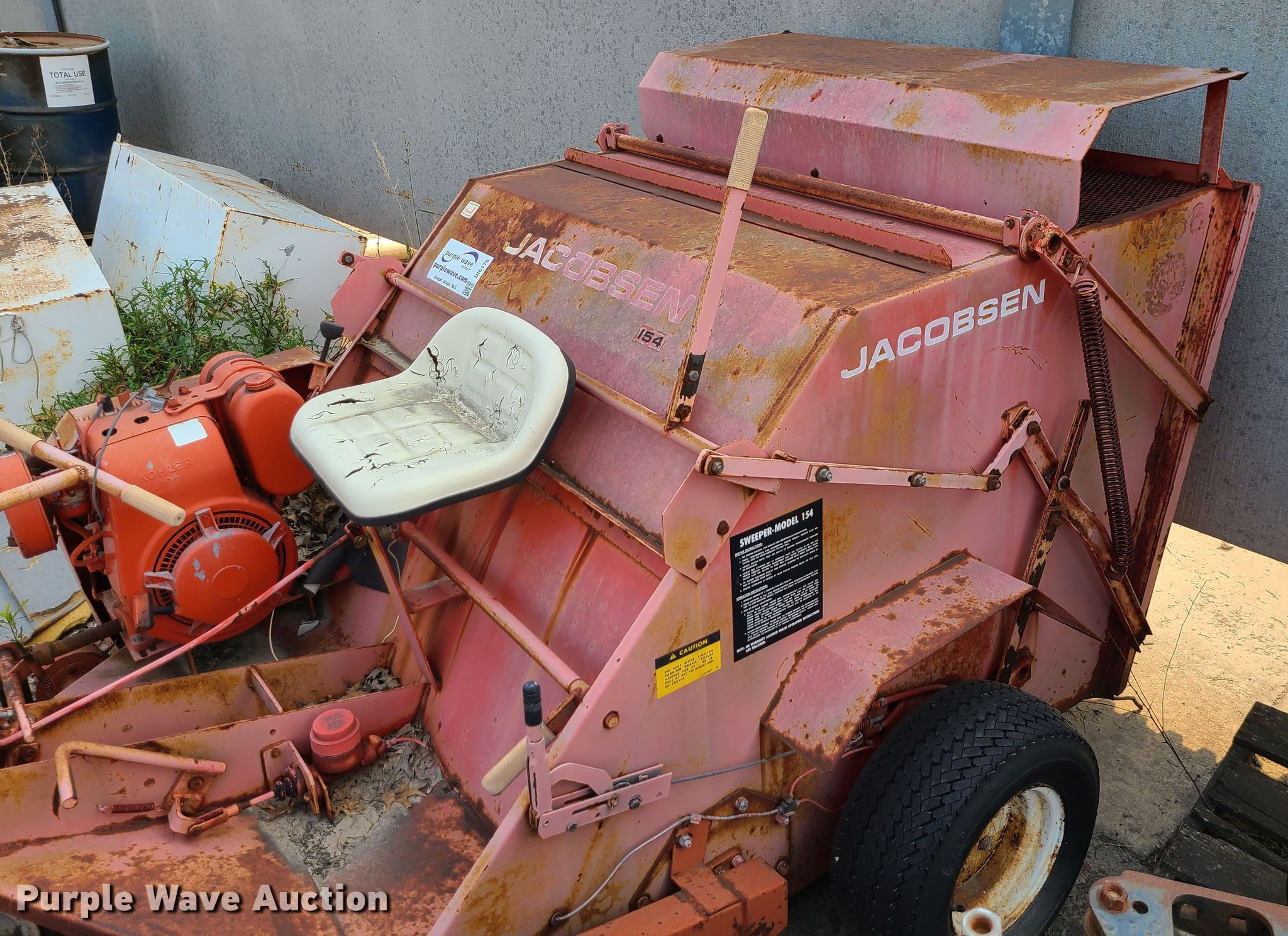 Jacobsen 154 lawn sweeper in Kansas City, MO Item DI6176 sold Purple Wave