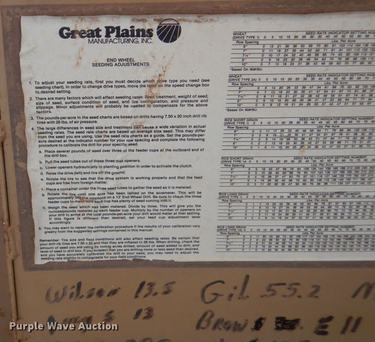 image for item DH7277 Great Plains EWD13-2008930131  grain drill