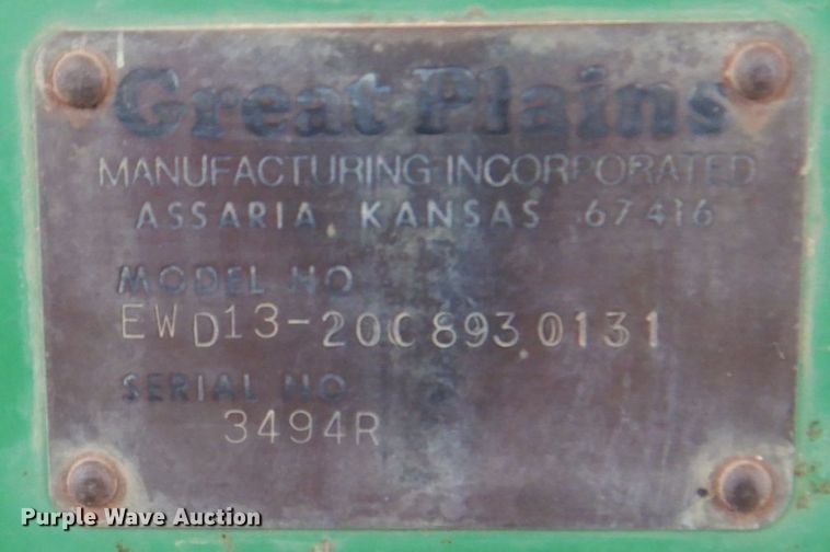 image for item DH7277 Great Plains EWD13-2008930131  grain drill