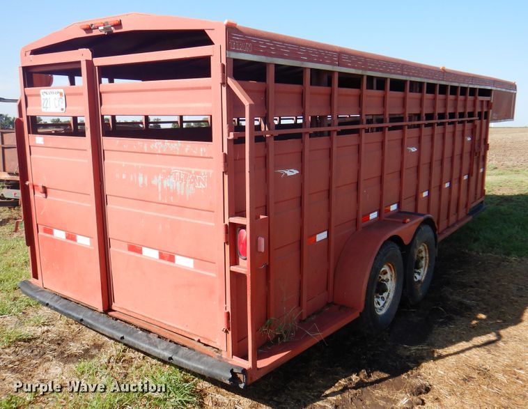 image for item DI5703 1994 Titan C808  livestock trailer