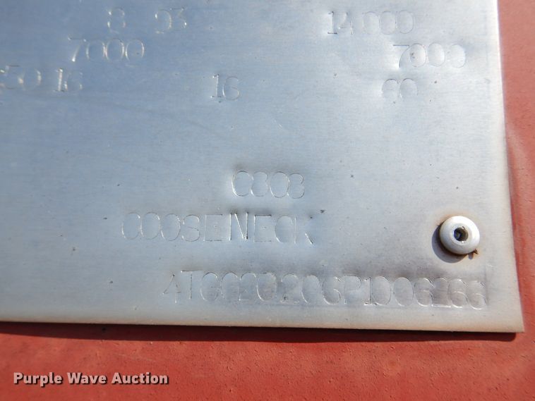 image for item DI5703 1994 Titan C808  livestock trailer