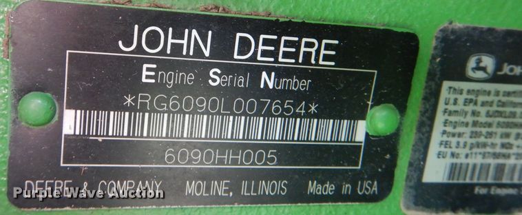 image for item DM1413 2006 John Deere 9760 STS  RWA combine