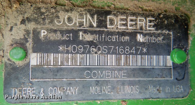image for item DM1413 2006 John Deere 9760 STS  RWA combine