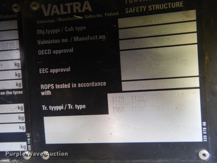 image for item DM6423 Valtra T190  MFWD bi-directional tractor