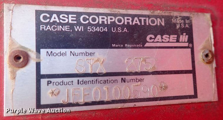 image for item DN1930 2002 Case IH STX275  4WD tractor