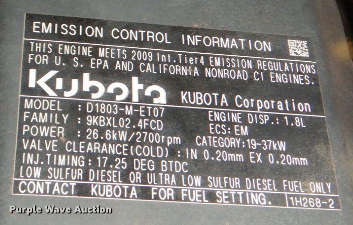 image for item IR9070 2009 Kubota L3400D  MFWD tractor