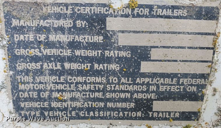 image for item IT9830 1990 Doonan  grain trailer