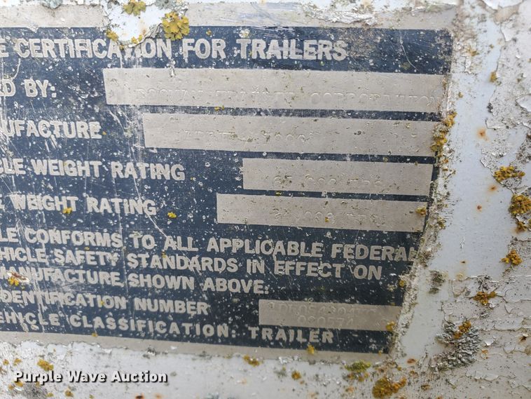 image for item IT9830 1990 Doonan  grain trailer