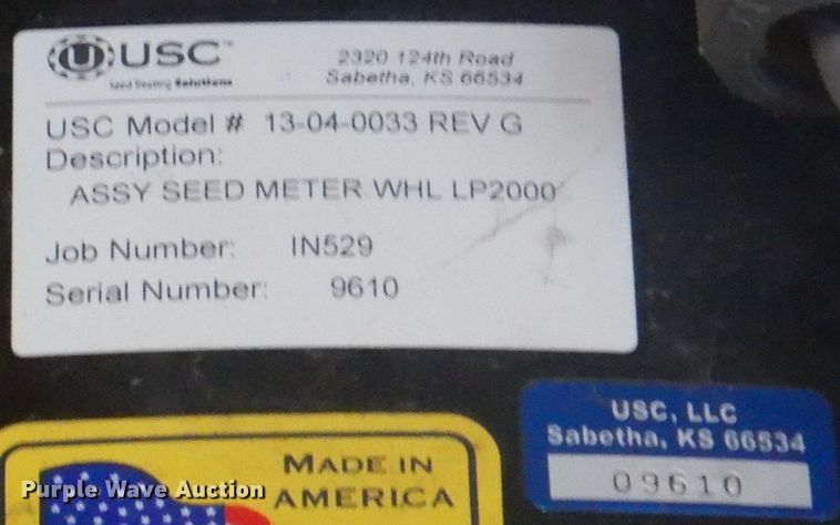 image for item KW9781 USC  2000 series seed treater