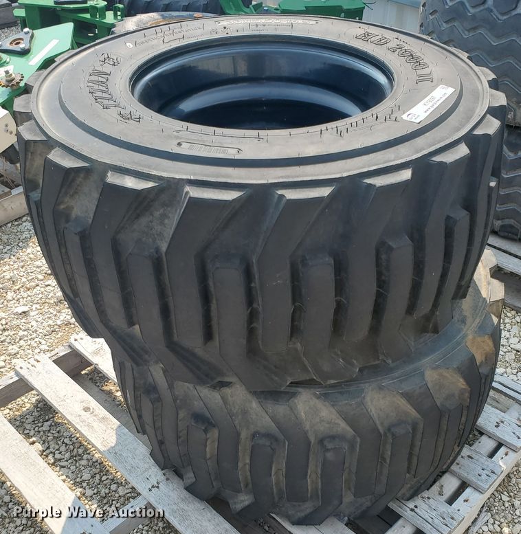 image for item KY9097 (2) 33x15.50-16.5 tires and wheels