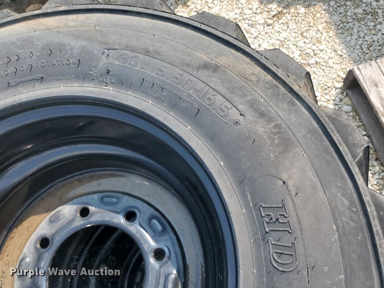 image for item KY9097 (2) 33x15.50-16.5 tires and wheels
