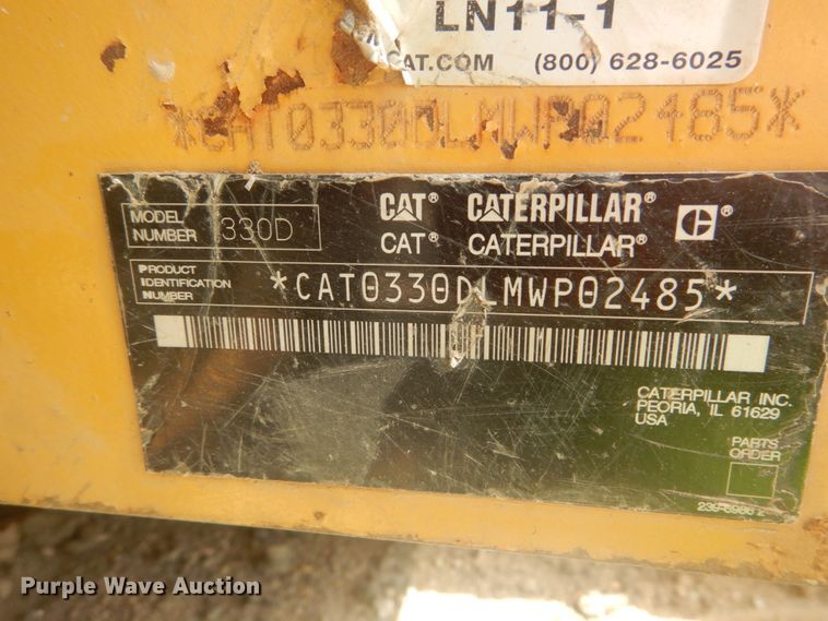 image for item DI1093 2008 Caterpillar 330DL  excavator