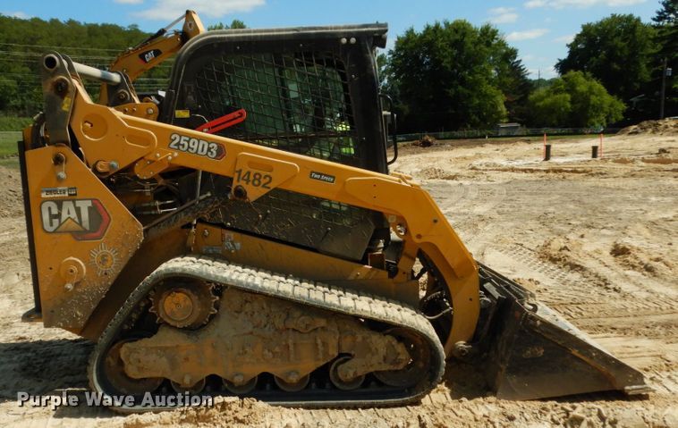 image for item DI1097 2019 Caterpillar 259D3 Plus  tracked skid steer loader