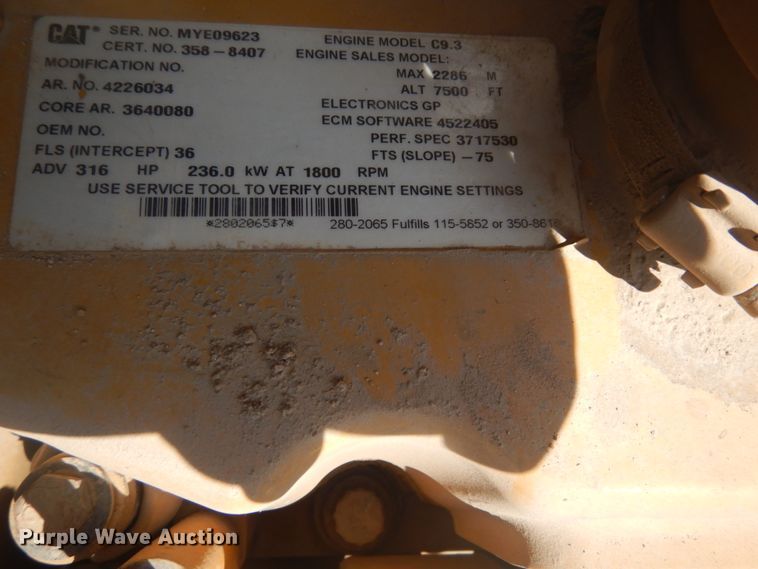 image for item DI1101 2012 Caterpillar 336E  excavator