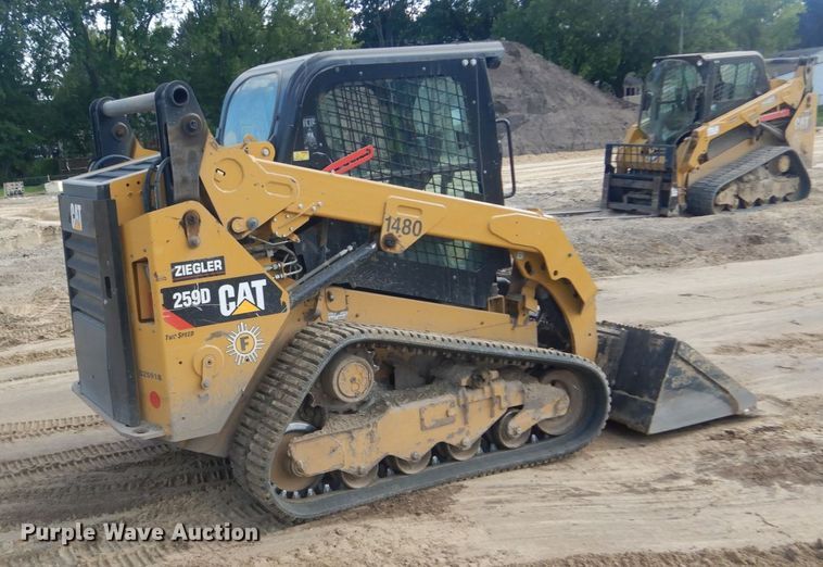 image for item DI1106 2018 Caterpillar 259D  tracked skid steer loader