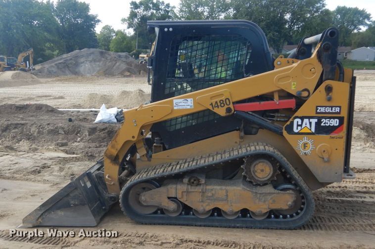 image for item DI1106 2018 Caterpillar 259D  tracked skid steer loader