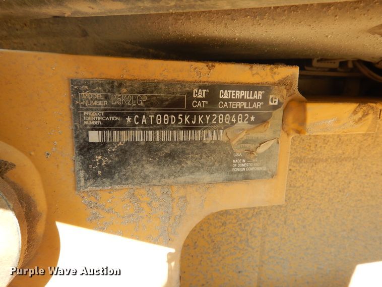 image for item DI1108 2015 Caterpillar D5K2 LGP  dozer