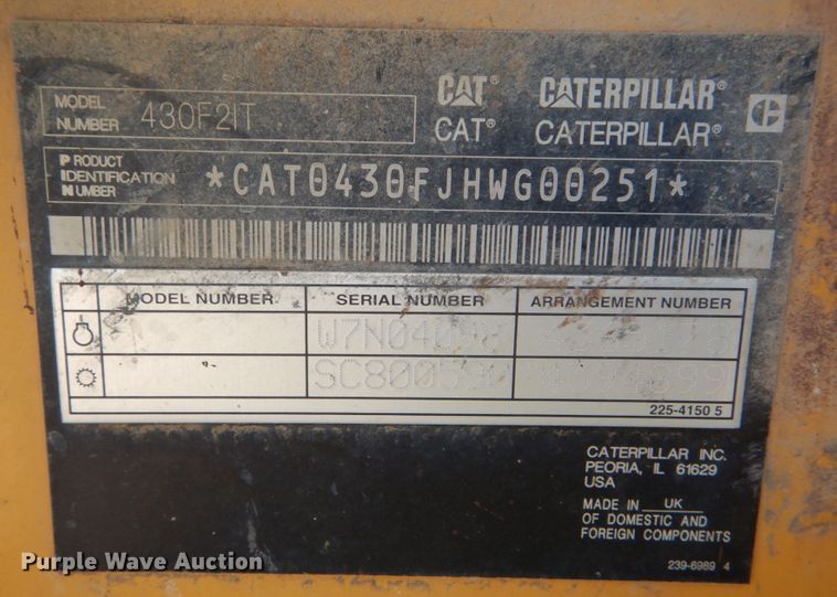image for item DI1109 2015 Caterpillar 430F2 IT  backhoe