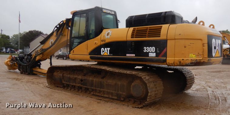 image for item DI1111 2007 Caterpillar 330DL  excavator with Bay Shore Systems LoDril drilling rig