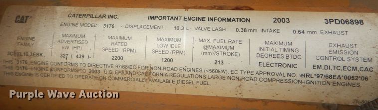 image for item DI1113 2004 Caterpillar 966G Series II  wheel loader