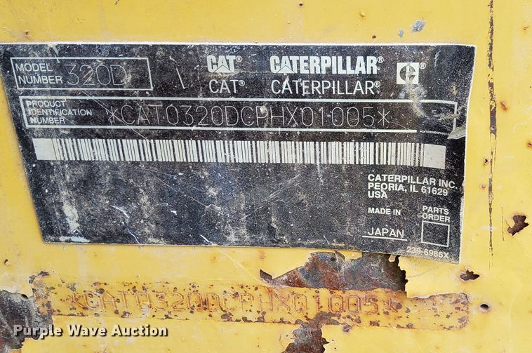 image for item DI1125 2008 Caterpillar 320DL  excavator
