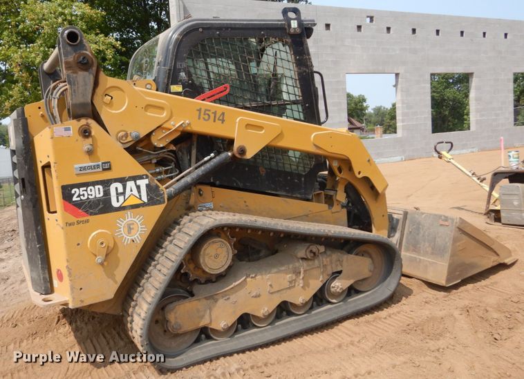 image for item DI1127 2019 Caterpillar 259D  tracked skid steer loader