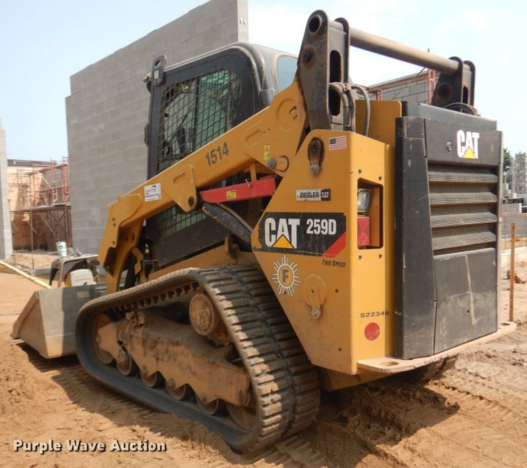image for item DI1127 2019 Caterpillar 259D  tracked skid steer loader