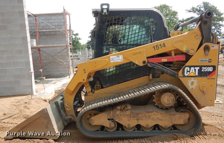 image for item DI1127 2019 Caterpillar 259D  tracked skid steer loader