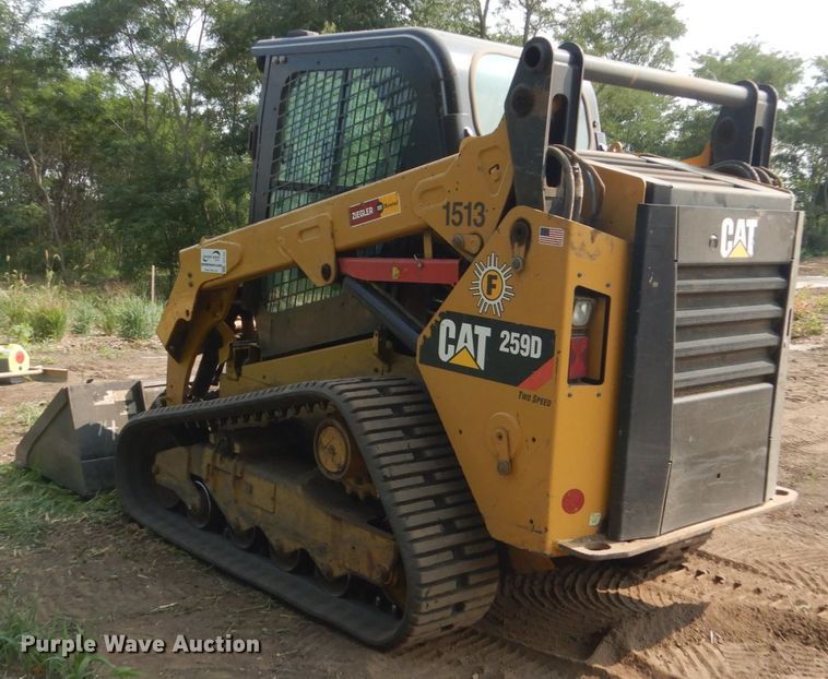 image for item DI1134 2015 Caterpillar 259D  tracked skid steer loader