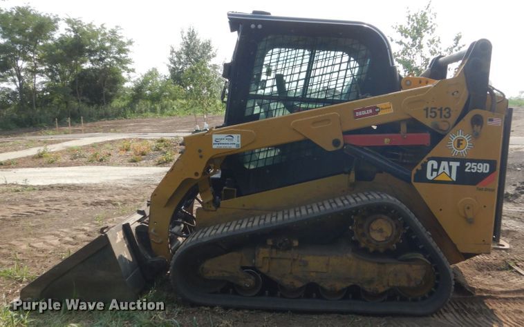 image for item DI1134 2015 Caterpillar 259D  tracked skid steer loader