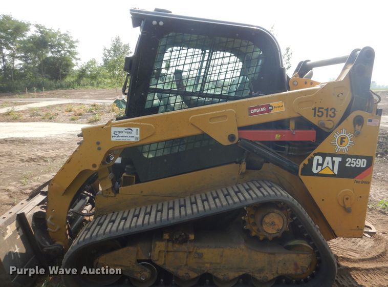 image for item DI1134 2015 Caterpillar 259D  tracked skid steer loader