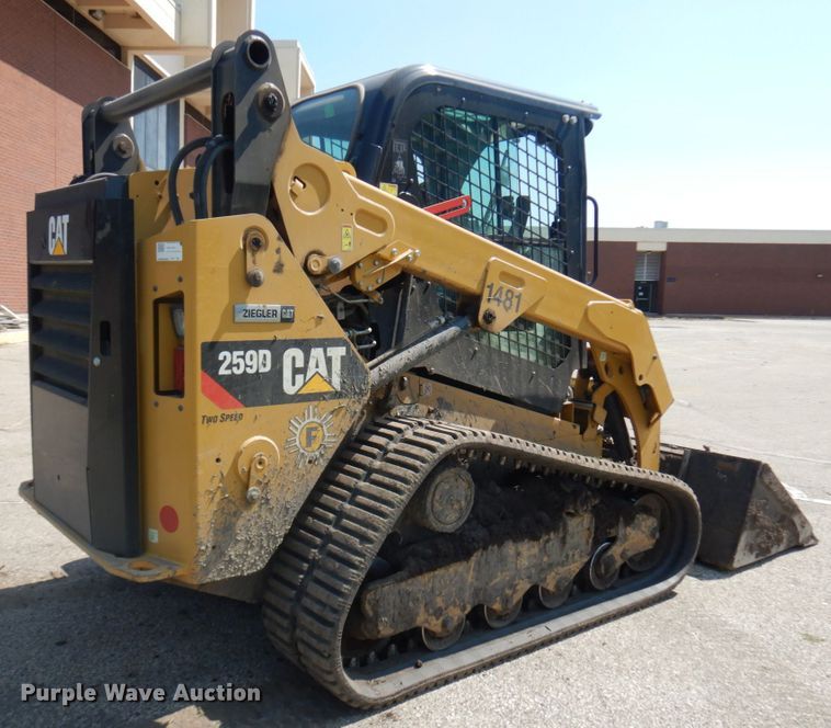 image for item DJ6089 2019 Caterpillar 259D  tracked skid steer loader
