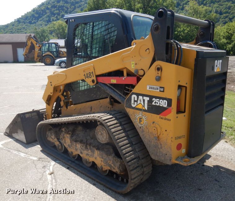 image for item DJ6089 2019 Caterpillar 259D  tracked skid steer loader