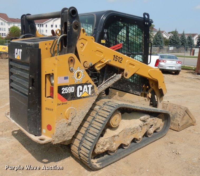 image for item DJ6092 2015 Caterpillar 259D  tracked skid steer loader